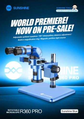 Бинокулярен микроскоп Sunshine R360 Pro Rotating / Син
